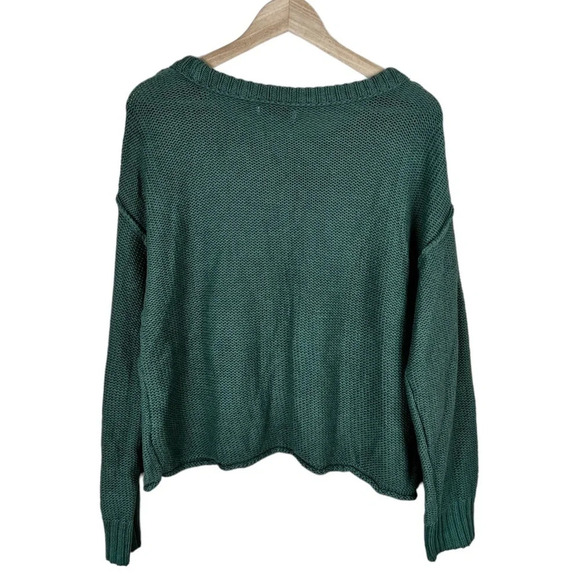 AEO • Green Knit Sweater - Picture 2 of 5